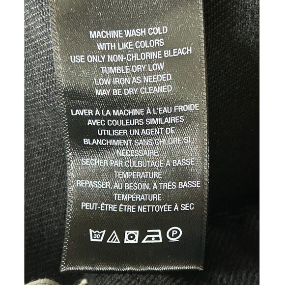 Free People We The Free Black Denim Madison Midi Slit Skirt Size 27 / Small - Picture 9 of 9